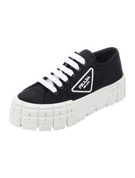 prada black sneakers womens|prada women sneaker size 9.